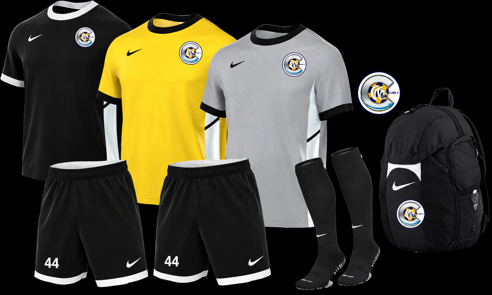 WCOB FC 2025–2027 Nike player uniform kit