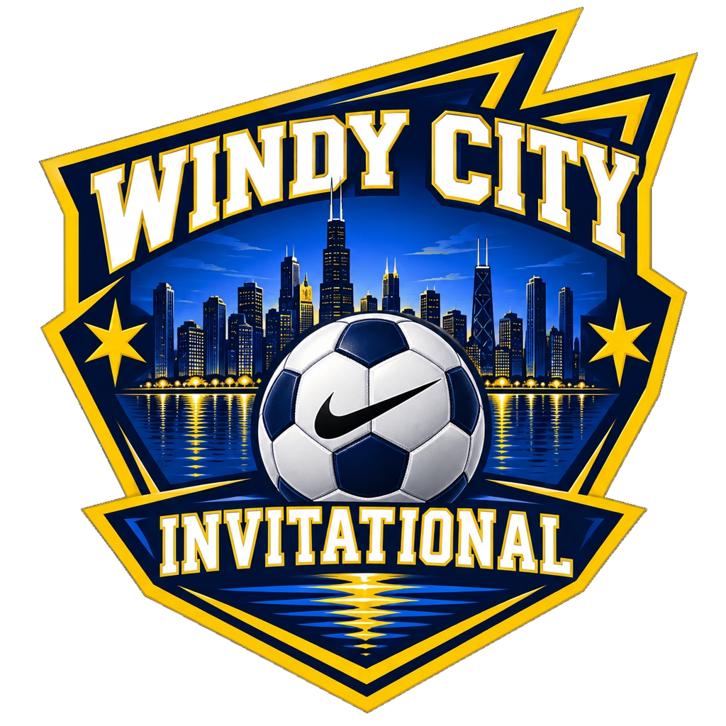 Windy City Invitational emblem with the Chicago skyline