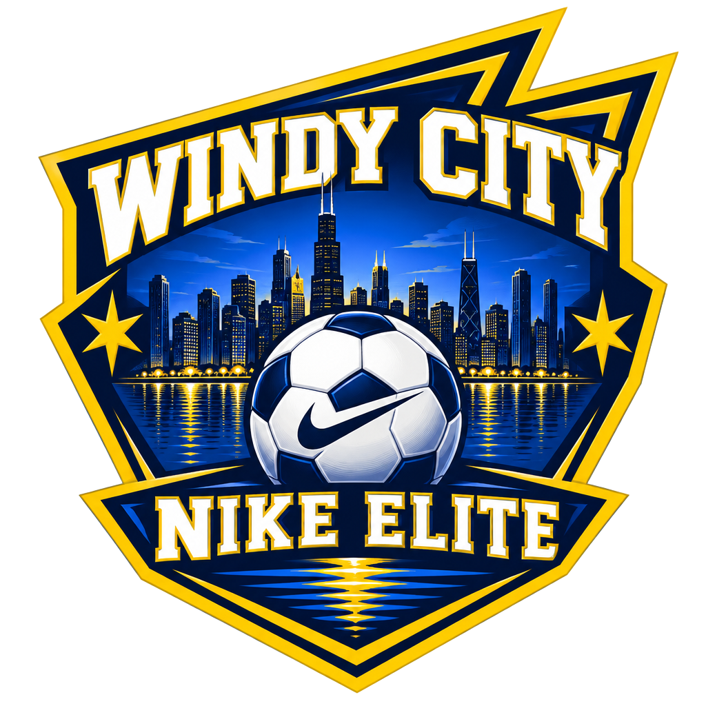 Windy City Nike Elite emblem with the Chicago skyline
